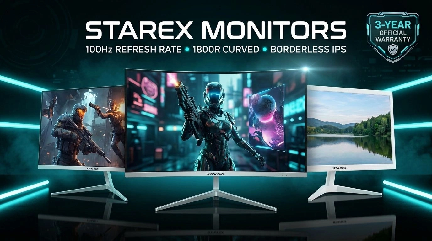 Starex 100Hz IPS and Curved Gaming Monitors